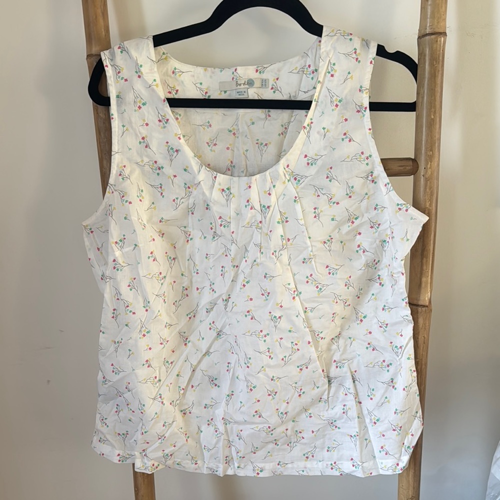 Boden Floral Sleeveless Women's Top